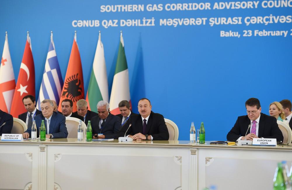 Prezident İlham Əliyev: Cənub Qaz Dəhlizi enerji təhlükəsizliyi məsələsidir və enerji təhlükəsizliyi ölkələrin milli təhlükəsizliyidir (FOTO) (YENİLƏNİB-3)