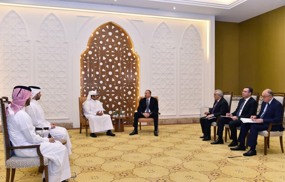 Azərbaycan Prezidenti “Qatar Petroleum”un icraçı direktoru ilə görüşüb