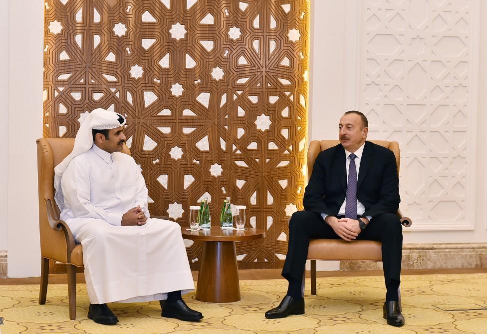 Azərbaycan Prezidenti “Qatar Petroleum”un icraçı direktoru ilə görüşüb
