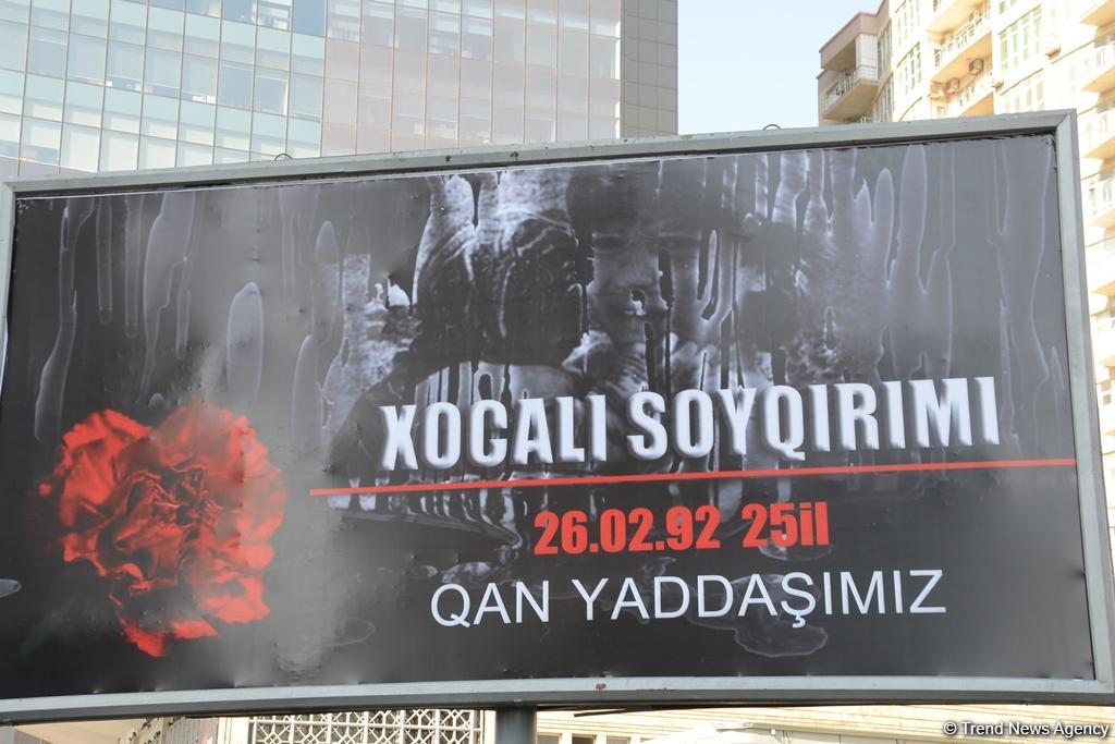 Azərbaycan ictimaiyyəti Xocalı soyqırımı qurbanlarının xatirəsini yad edir (FOTO)