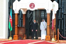 Prezident İlham Əliyevin Qətərdə rəsmi qarşılanma mərasimi olub (FOTO) (YENİLƏNİB)
