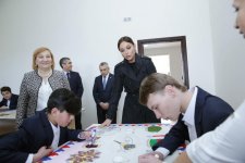 Azərbaycanın Birinci vitse-prezidenti Bilgəhdəki inteqrasiya təlimli internat məktəbinin yenidənqurmadan sonra açılışında iştirak edib (FOTO)