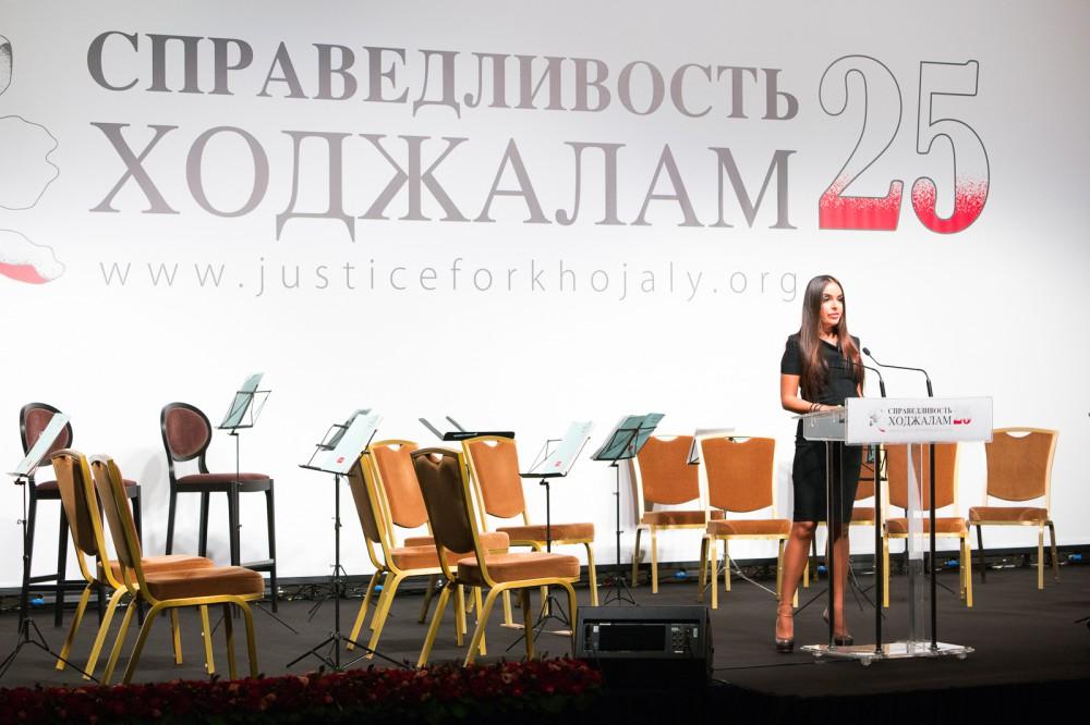 Leyla Əliyeva Moskvada Xocalı soyqırımının ildönümünə həsr olunmuş "Əbədi xatirə" adlı gecədə iştirak edib (FOTO)
