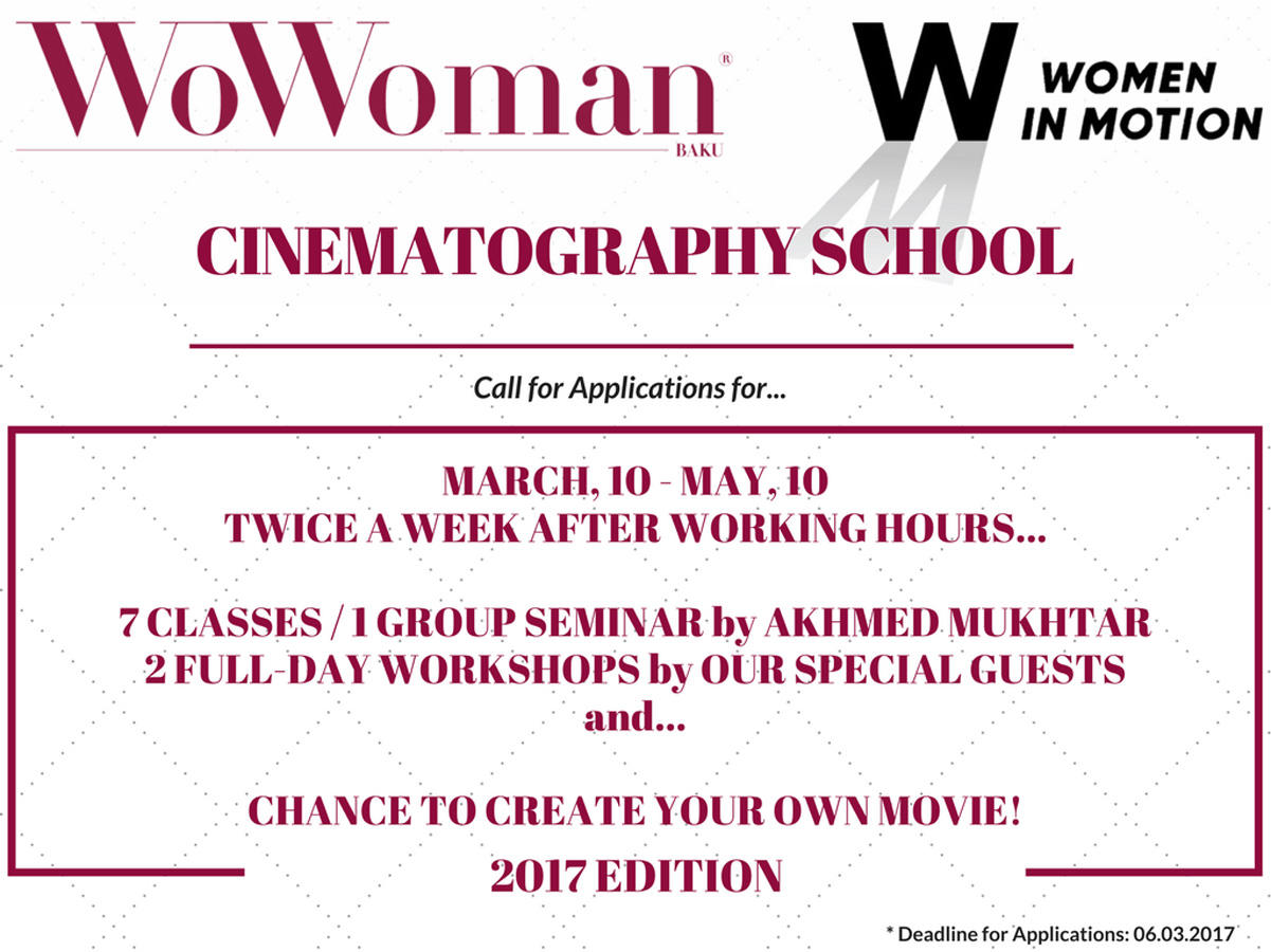 "WoWoman Cinematography" layihəsində iştirak üçün sənəd qəbulu (FOTO)