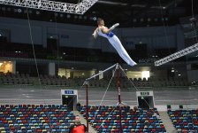 Bakıda idman gimnastikası üzrə Dünya kubokunun iştirakçılarının yoxlama məşqi keçirilib (FOTO)