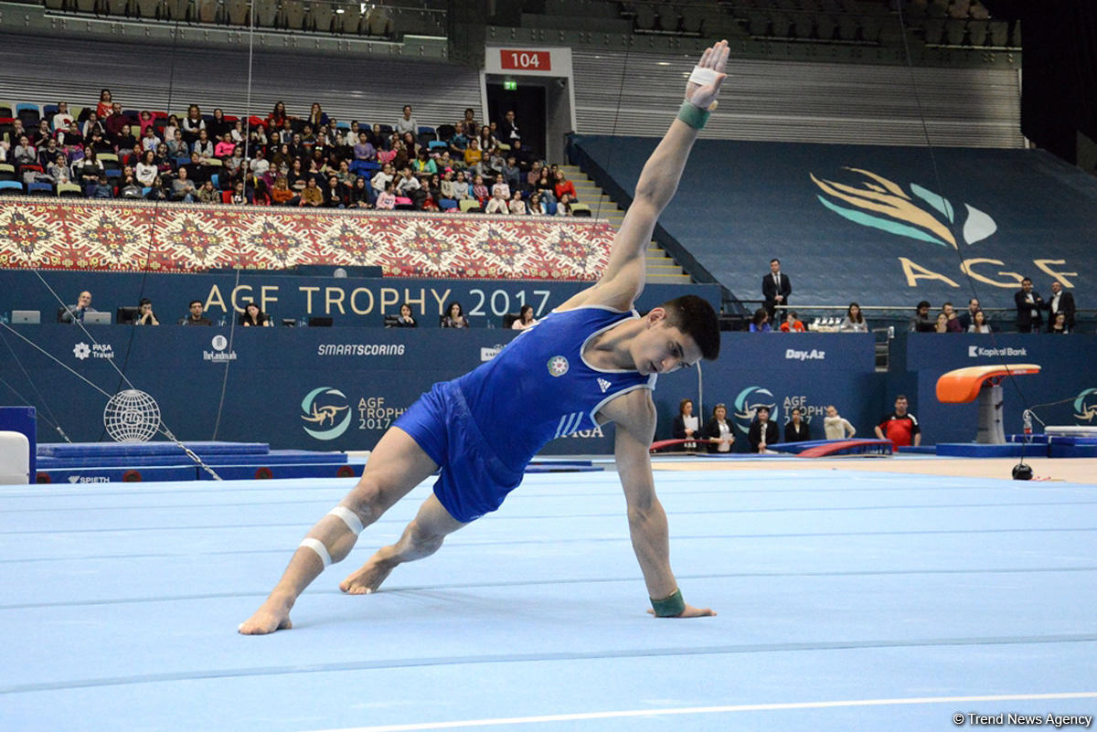 Bakıda idman gimnastikası üzrə Dünya kubokunun iştirakçılarının yoxlama məşqi keçirilib (FOTO)
