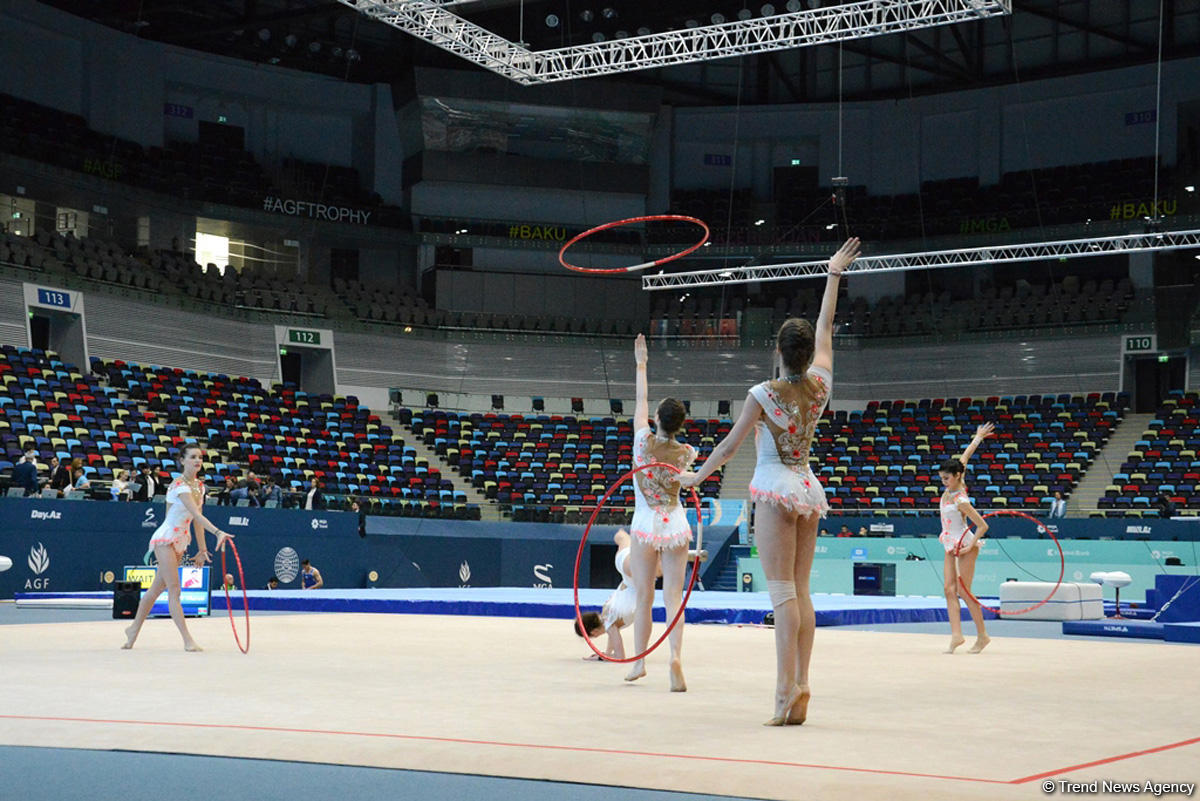 Bakıda idman gimnastikası üzrə Dünya kubokunun iştirakçılarının yoxlama məşqi keçirilib (FOTO)