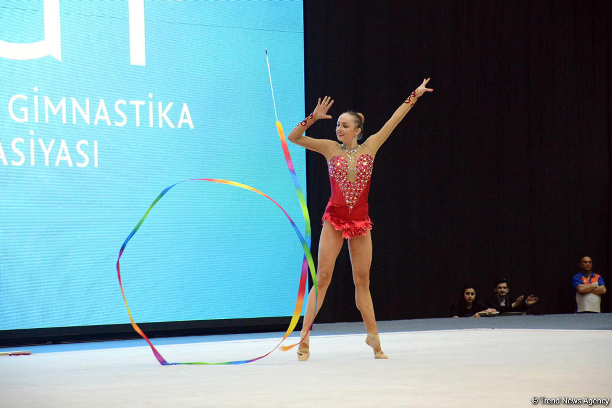 Bakıda idman gimnastikası üzrə Dünya kubokunun iştirakçılarının yoxlama məşqi keçirilib (FOTO)