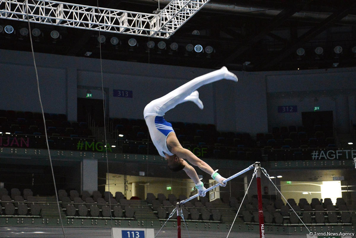 Bakıda idman gimnastikası üzrə Dünya kubokunun iştirakçılarının yoxlama məşqi keçirilib (FOTO)