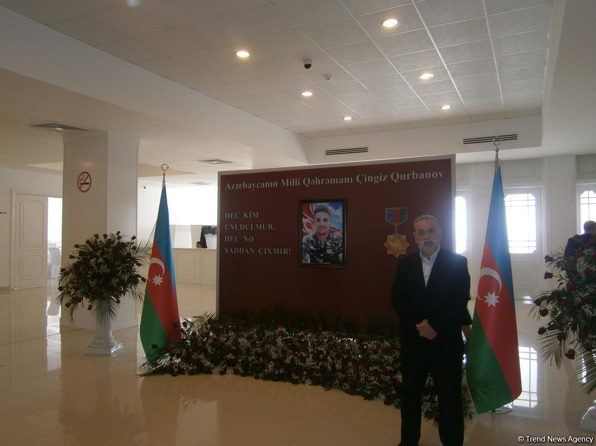 Milli Qəhrəman Çingiz Qurbanovun xatirəsinə həsr olunmuş anım mərasimi keçirilib (FOTO)