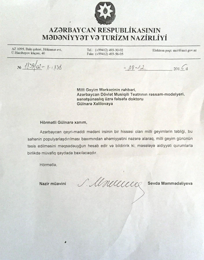 Azərbaycanda Milli Geyim Günü təsis edilə bilər (FOTO)