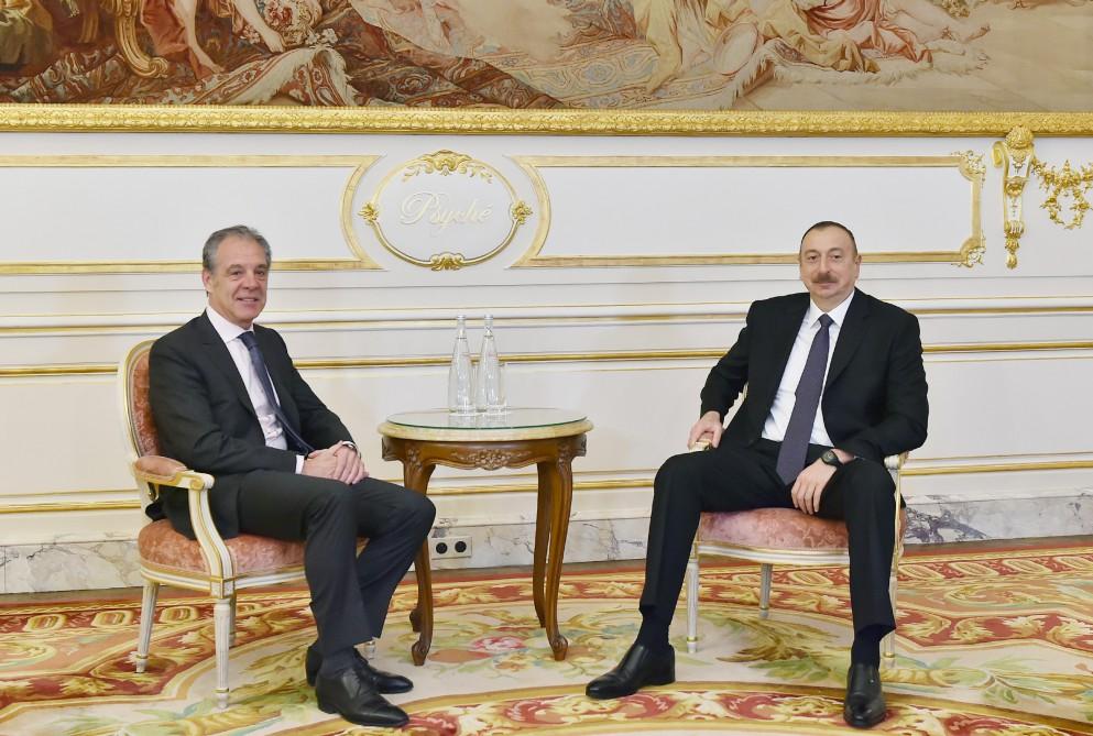 Prezident İlham Əliyev Parisdə “CIFAL” qrupunun prezidenti ilə görüşüb (YENİLƏNİB) (FOTO)