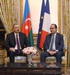 Azərbaycan və Fransa prezidentlərinin görüşü olub (FOTO)