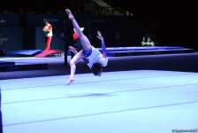 Bakıda idman gimnastikası üzrə Dünya Kuboku iştirakçılarının podium məşqləri başlayıb (FOTO)