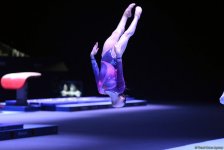 Bakıda idman gimnastikası üzrə Dünya Kuboku iştirakçılarının podium məşqləri başlayıb (FOTO)