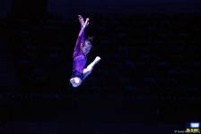 Bakıda idman gimnastikası üzrə Dünya Kuboku iştirakçılarının podium məşqləri başlayıb (FOTO)