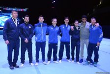 Bakıda idman gimnastikası üzrə Dünya Kuboku iştirakçılarının podium məşqləri başlayıb (FOTO)