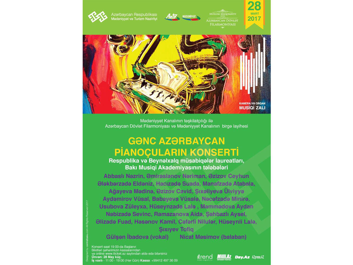Filarmoniyada gənc Azərbaycan pianoçularının konserti keçirilib