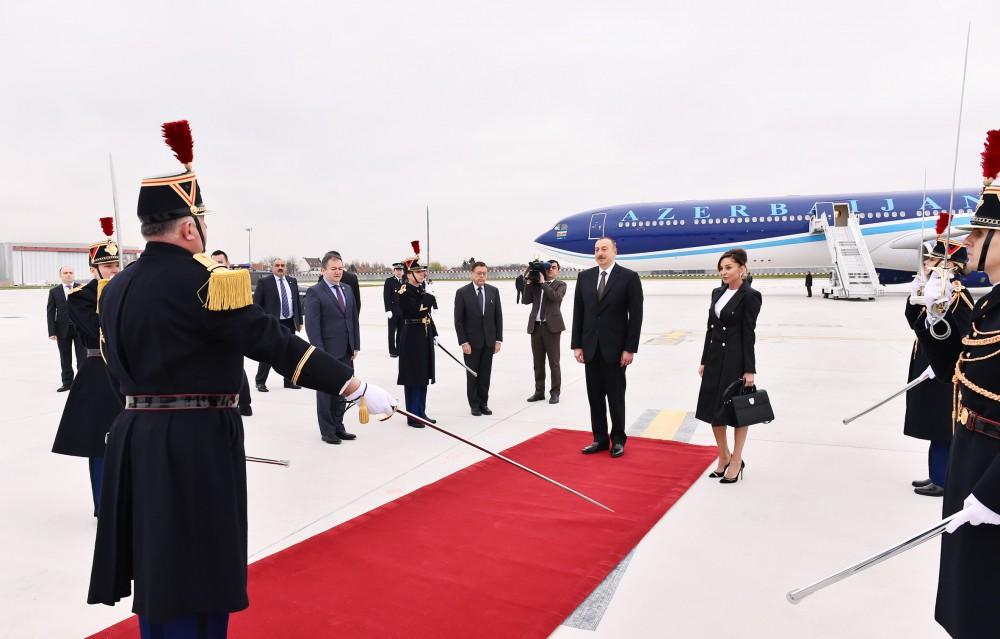 Prezident İlham Əliyevin Fransaya rəsmi səfəri başa çatıb (FOTO)