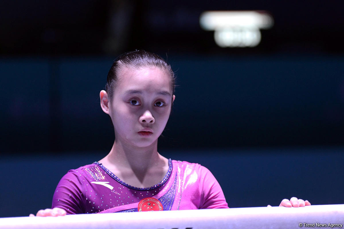 Bakıda idman gimnastikası üzrə Dünya Kuboku iştirakçılarının podium məşqləri başlayıb (FOTO)