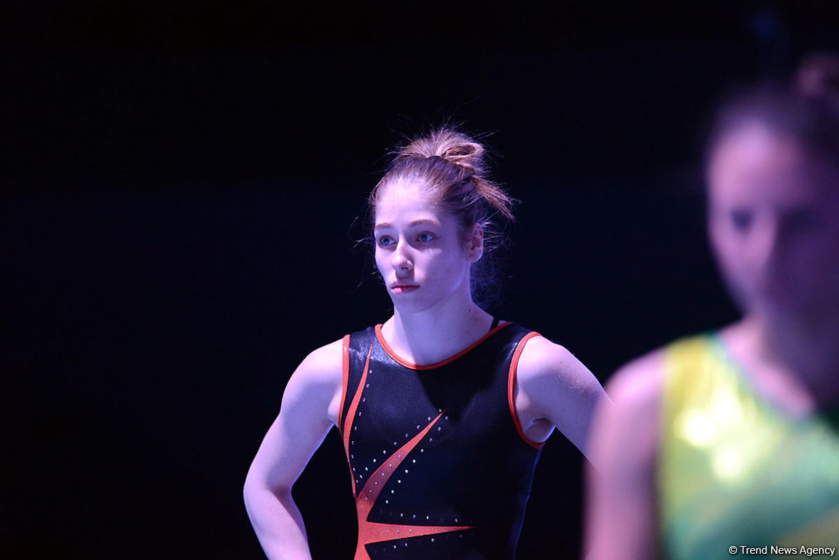 Bakıda idman gimnastikası üzrə Dünya Kuboku iştirakçılarının podium məşqləri başlayıb (FOTO)