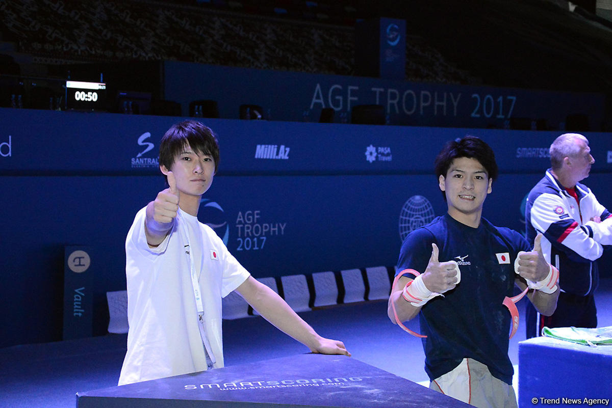 Bakıda idman gimnastikası üzrə Dünya Kuboku iştirakçılarının podium məşqləri başlayıb (FOTO)
