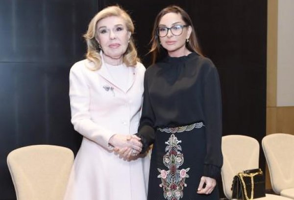 Mehriban Əliyeva UNESCO-nun xoşməramlı səfiri Marianna Vardinoyannis ilə görüşüb (FOTO)