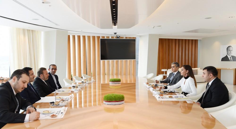 Birinci vitse-prezident Mehriban Əliyeva iranlı nazirin rəhbərlik etdiyi nümayəndə heyəti ilə görüşüb (FOTO)