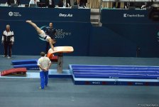 Bakıda idman gimnastikası üzrə Dünya Kubokunun ikinci günü başladı (FOTO)