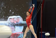 Bakıda idman gimnastikası üzrə Dünya Kubokunun ikinci günü başladı (FOTO)
