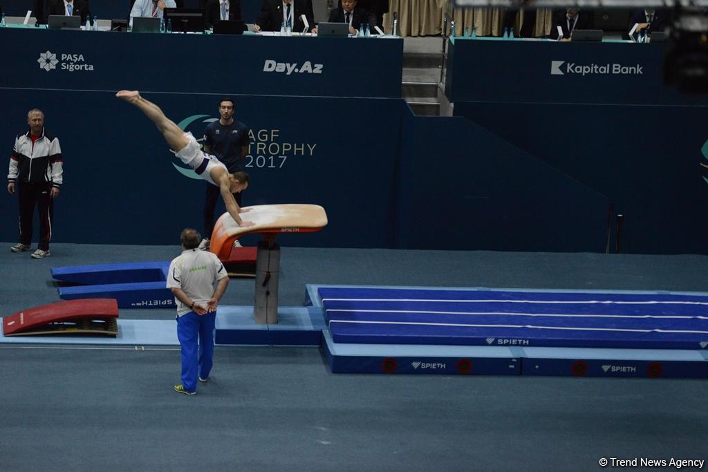 Bakıda idman gimnastikası üzrə Dünya Kubokunun ikinci günü başladı (FOTO)