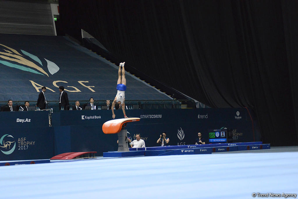 Bakıda idman gimnastikası üzrə Dünya Kubokunun ikinci günü başladı (FOTO)