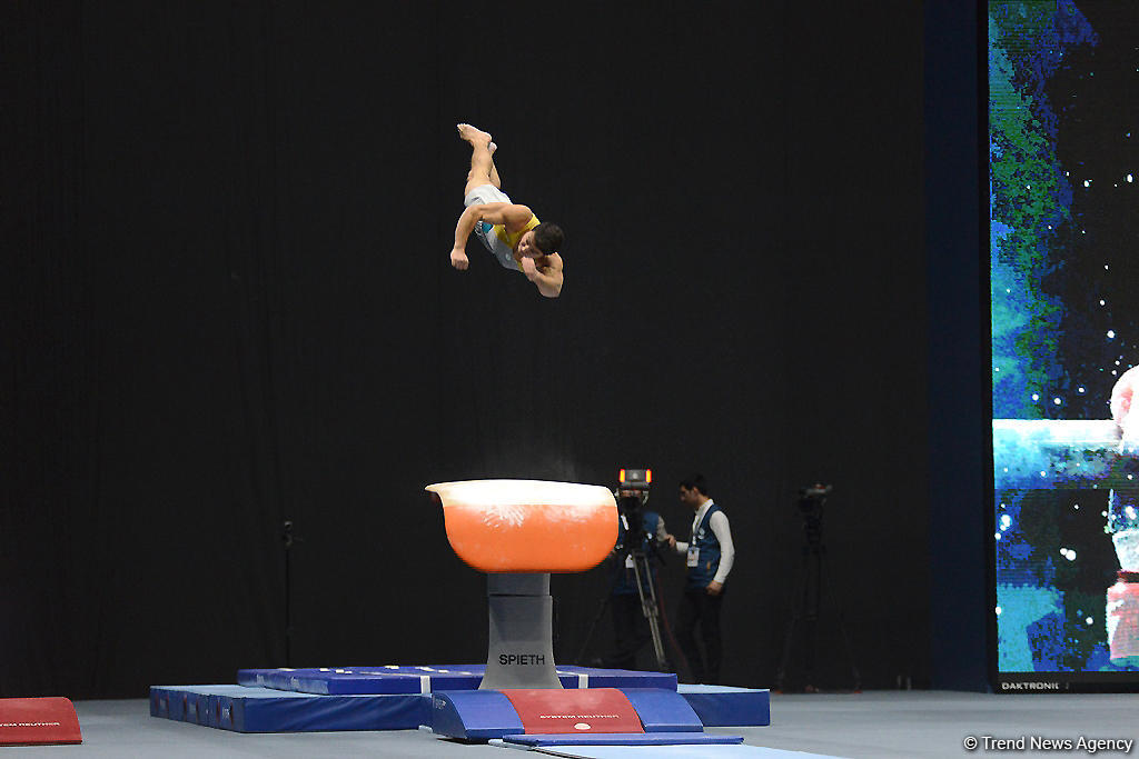 Bakıda idman gimnastikası üzrə Dünya Kubokunun ikinci günü başladı (FOTO)
