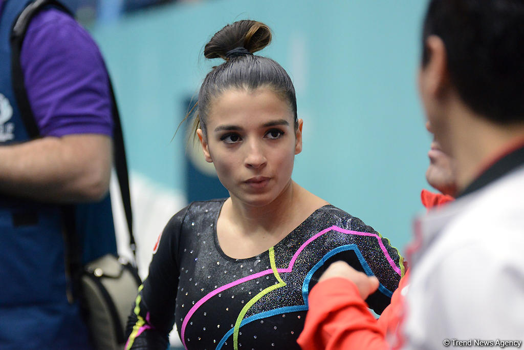 Bakıda idman gimnastikası üzrə Dünya Kubokunun ikinci günü başladı (FOTO)