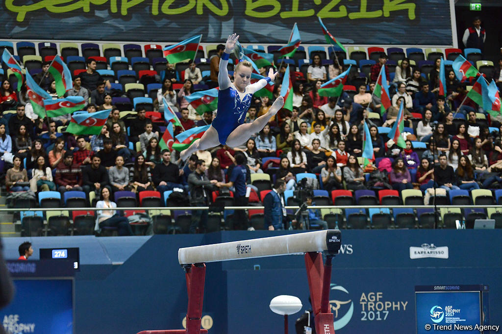Bakıda idman gimnastikası üzrə Dünya Kubokunun ikinci günü başladı (FOTO)