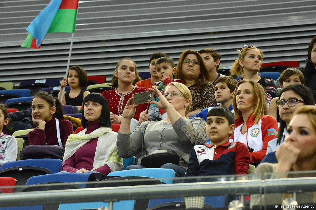 Bakıda idman gimnastikası üzrə Dünya Kubokunun ikinci günü başladı (FOTO)