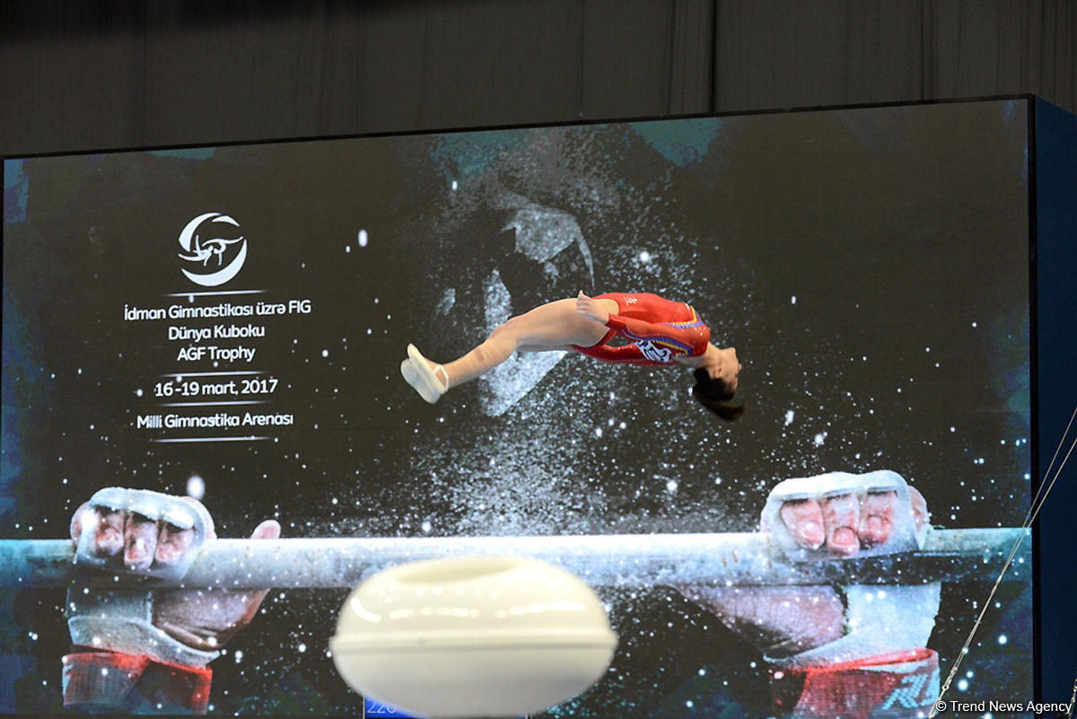 Bakıda idman gimnastikası üzrə Dünya Kubokunun ikinci günü başladı (FOTO)