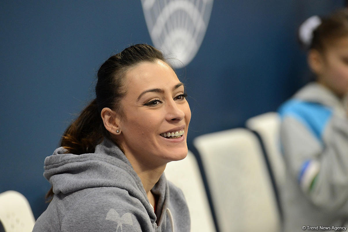 Bakıda idman gimnastikası üzrə Dünya Kubokunun ikinci günü başladı (FOTO)