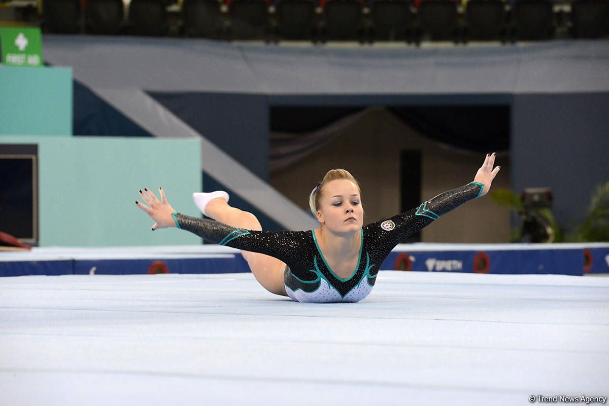 Bakıda idman gimnastikası üzrə Dünya Kubokunun ikinci günü başladı (FOTO)