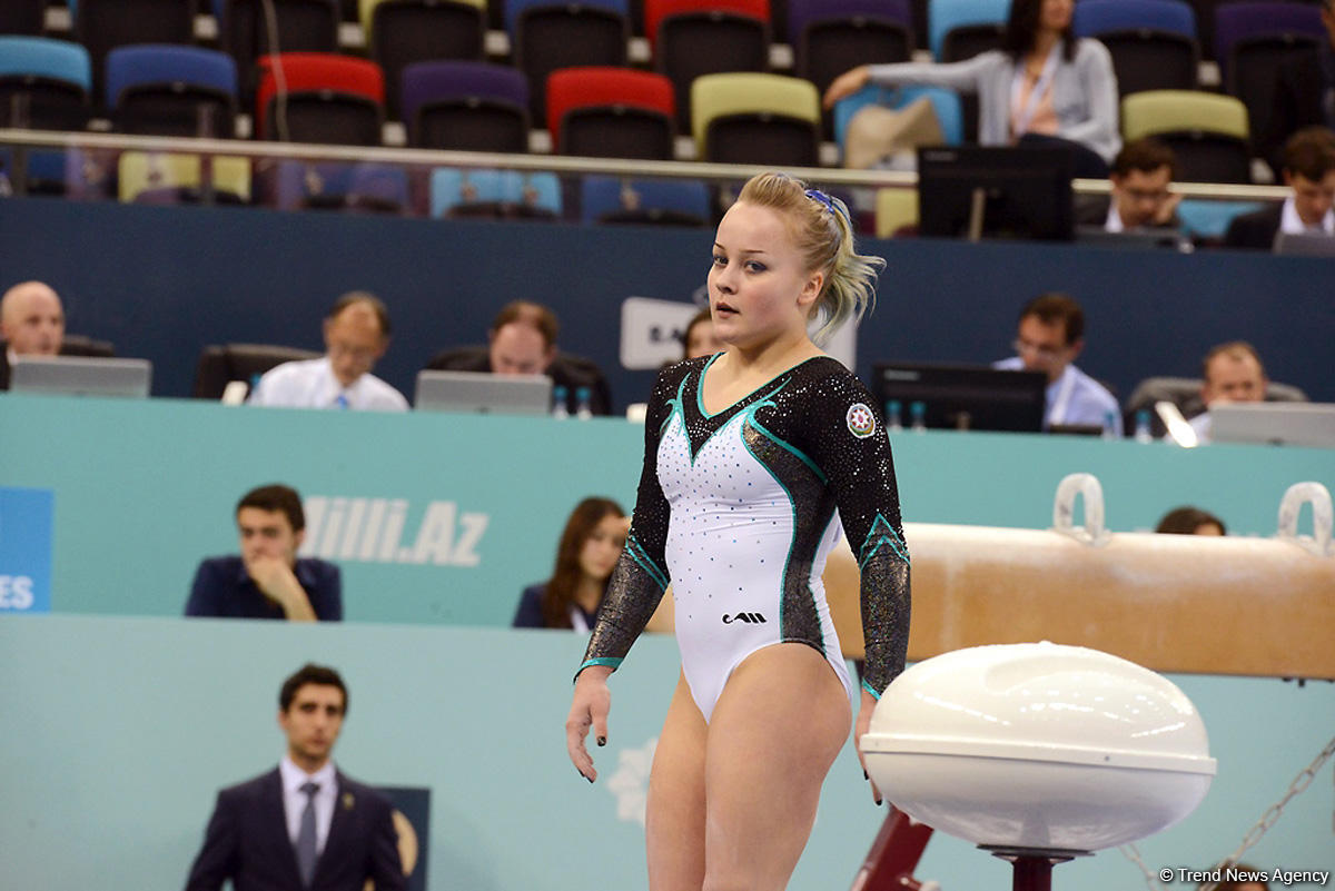 Bakıda idman gimnastikası üzrə Dünya Kubokunun ikinci günü başladı (FOTO)