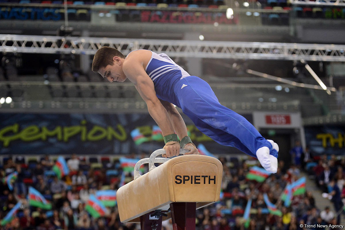 Bakıda idman gimnastikası üzrə Dünya Kubokunun ikinci günü başladı (FOTO)