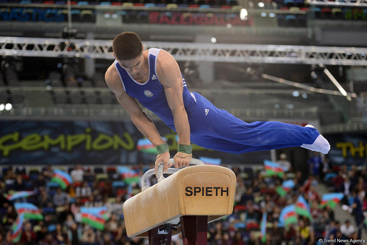 Bakıda idman gimnastikası üzrə Dünya Kubokunun ikinci günü başladı (FOTO)