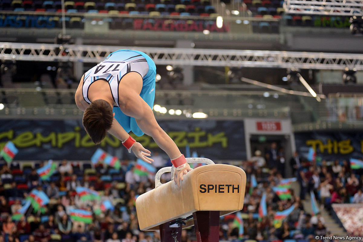 Bakıda idman gimnastikası üzrə Dünya Kubokunun ikinci günü başladı (FOTO)