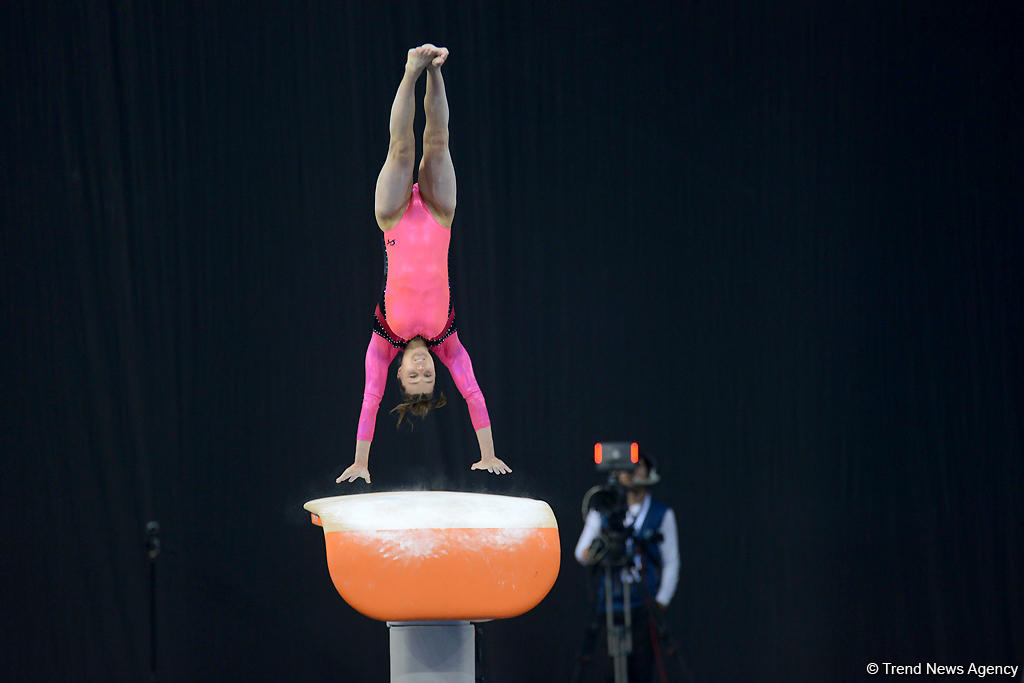 Bakıda idman gimnastikası üzrə Dünya Kubokunda üçüncü günün ən gözəl anları (FOTO)