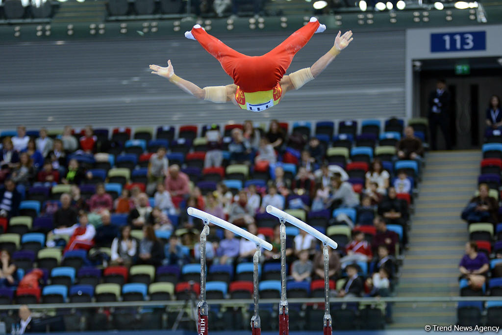 Bakıda idman gimnastikası üzrə Dünya Kubokunda üçüncü günün ən gözəl anları (FOTO)