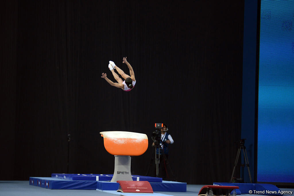 Bakıda idman gimnastikası üzrə Dünya Kubokunda üçüncü günün ən gözəl anları (FOTO)