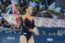 Bakıda idman gimnastikası üzrə Dünya Kubokunda final yarışlarının ikinci günü başladı (FOTO)
