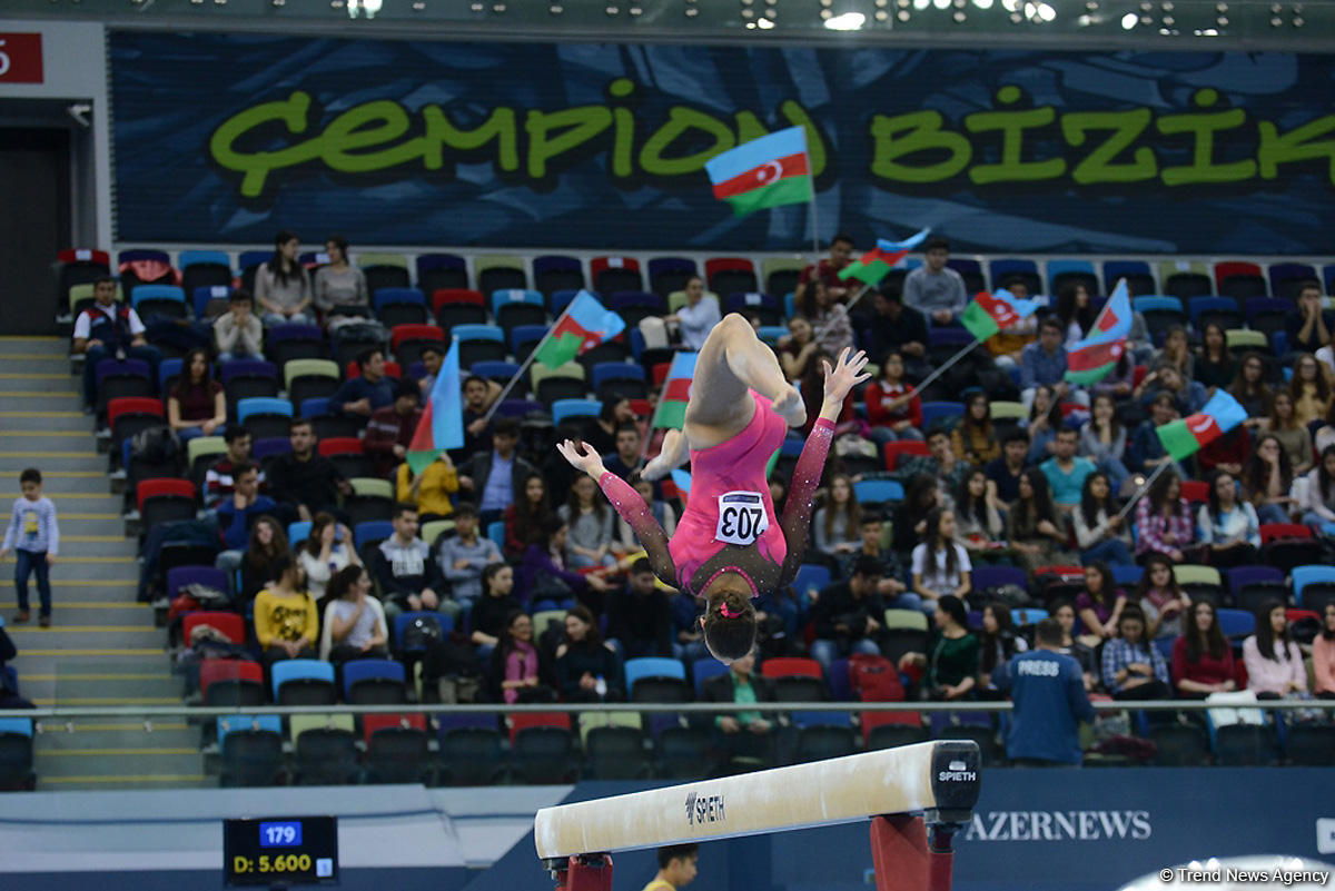 Bakıda idman gimnastikası üzrə Dünya Kubokunda dördüncü günün ən gözəl anları (FOTO)