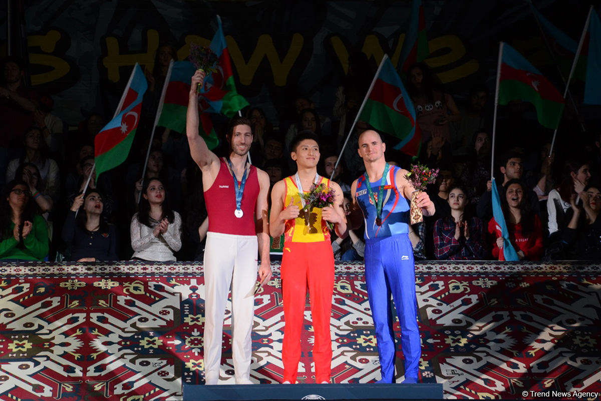 Bakıda idman gimnastikası üzrə Dünya Kubokunda dördüncü günün ən gözəl anları (FOTO)