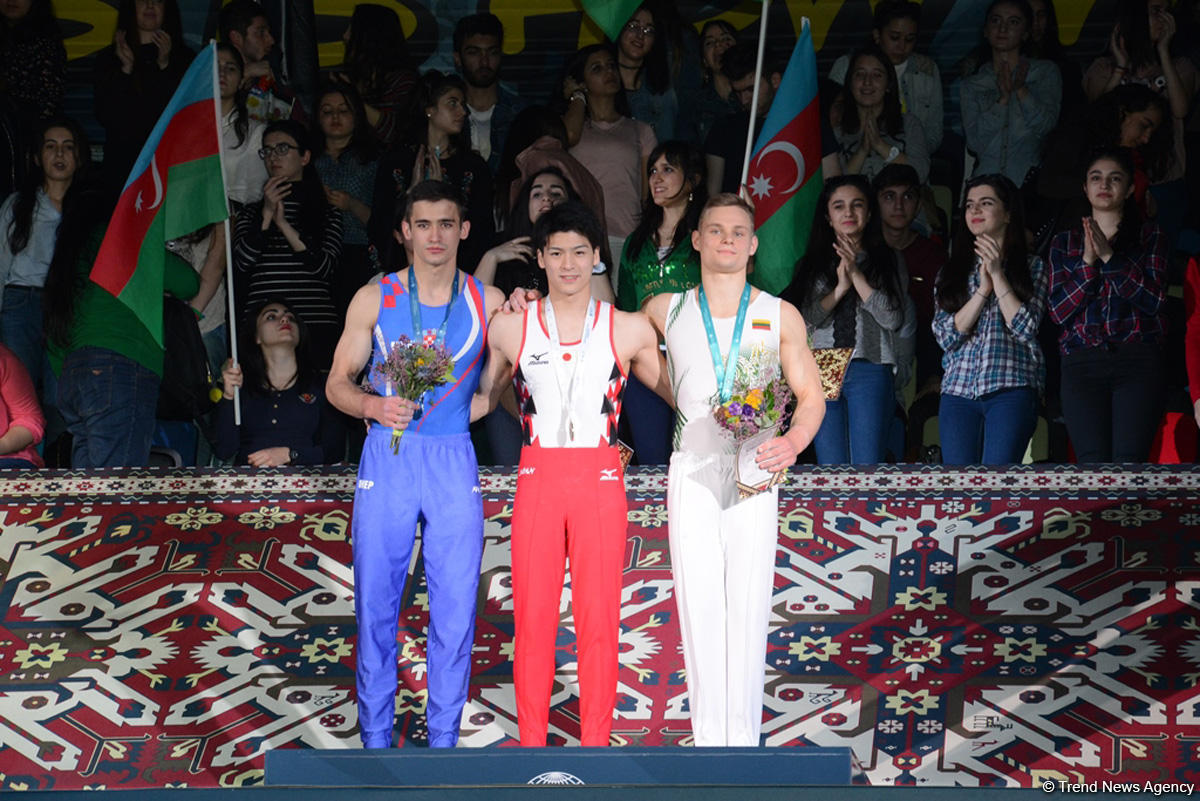 Bakıda idman gimnastikası üzrə Dünya Kubokunda dördüncü günün ən gözəl anları (FOTO)